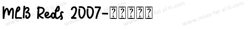 MLB Reds 2007字体转换